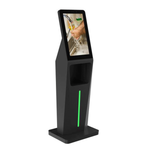 Interactive Kiosk with Built-in Hand Sanitizer Dispenser